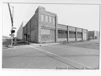 Print, Photographic - S.E. Corner of St. Aubin and E. Grand Blvd.