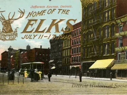 Postcard - Jefferson Avenue, Detroit