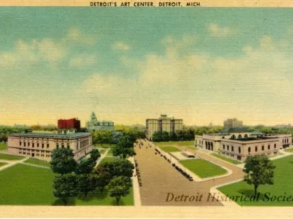 Postcard - Detroit's Art Center, Detroit, Mich.