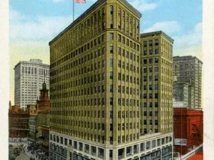 Postcard - Lafayette Building, Detroit, Mich.