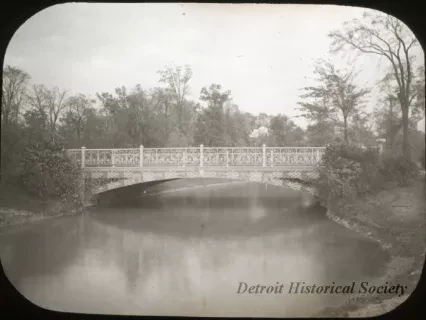 Transparency, Lantern-slide - Bridge, Bell Isle, Detroit