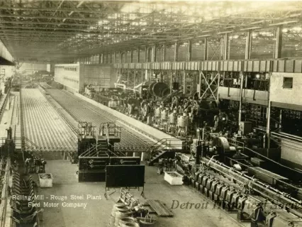 Postcard - Rolling Mill - Rouge Steel Plant, Ford Motor Company