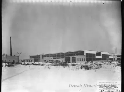Negative, Film - Manufacturing Building for Ex-Cell-O Corporation, Detroit, Michigan