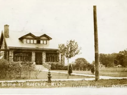 Postcard - Scene at Redford, Mich.