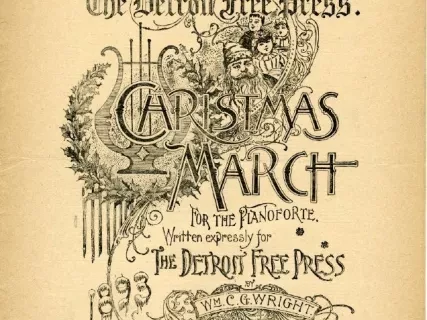 Music, Sheet - The Detroit Free Press Christmas March