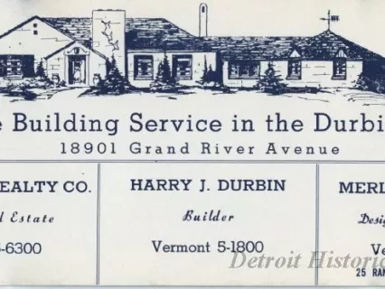Blotter, Desk - Eberhardt Realty Co., Harry J. Durbin, Merle Wm. Hogan