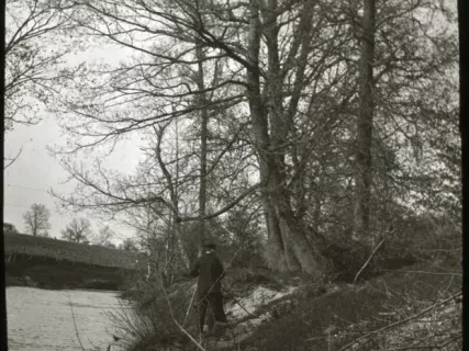 Transparency, Lantern-slide - On River Rouge, Sand Hill