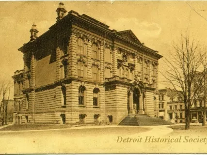 Postcard - Detroit Public Library - Detroit Public Library