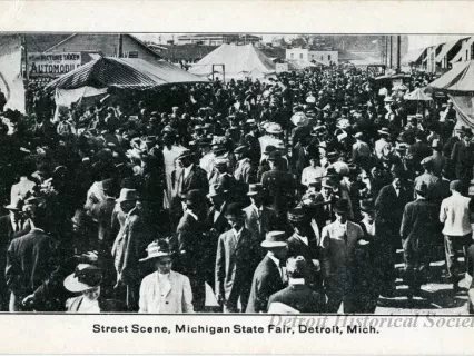 Postcard - Street Scene Michigan State Fair Detroit, Mich. - Street Scene, Michigan State Fair, Detroit, Mich.