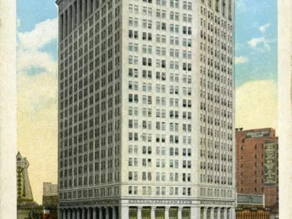 Postcard - Central Savings Bank and First National Co., Detroit, Mich.