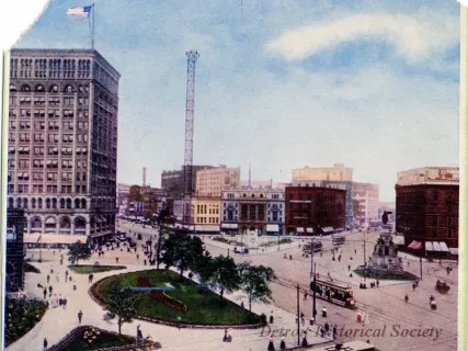 Postcard - Cadillac Square - Cadillac Square