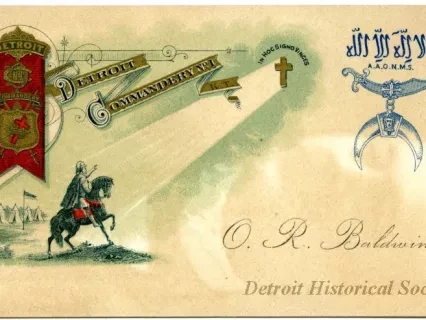 Card, Business - Detroit Commandery No. 1
[Masonic Temple Association]