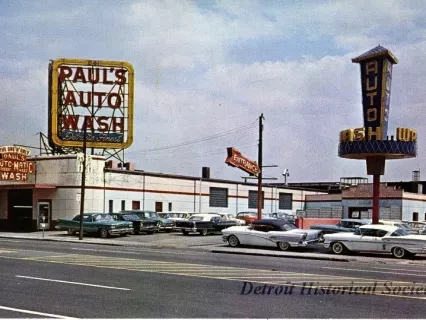 Postcard - Paul's Auto Wash