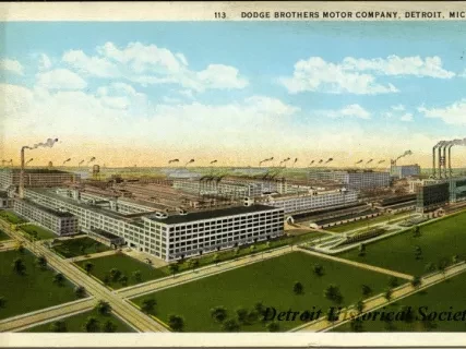 Postcard - Dodge Brothers Motor Company, Detroit, Mich.