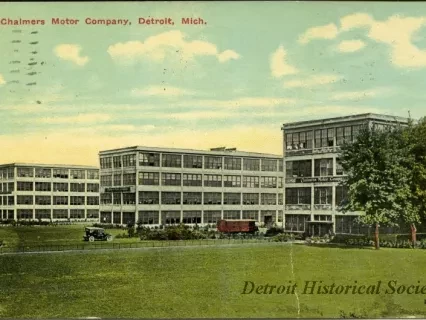 Postcard - Chalmers Motor Company, Detroit, Mich.