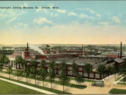 Postcard - Burroughs Adding Machine Co., Detroit, Mich.