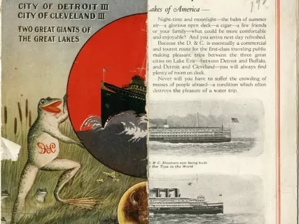 Booklet - "CITY OF DETROIT III, CITY OF CLEVELAND III, Two Great Giants of The Great Lakes"