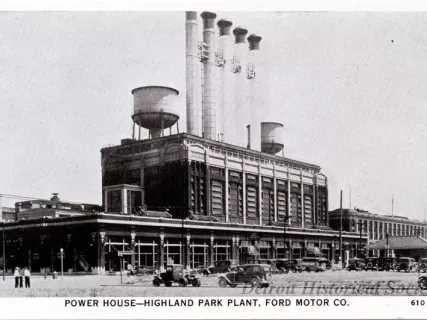 Postcard - Power House - Highland Park Plant, Ford Motor Co. - Power House - Highland Park Plant