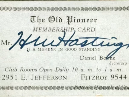 Card, Membership