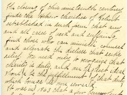 Letter - Hebrew Homes and Charities in Detroit