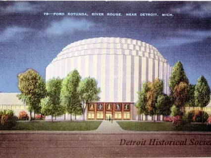 Postcard - Ford Rounda, River Rouge, Near Detroit, Mich. - Ford Rotunda, River Rouge, Near Detroit, Mich.