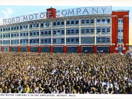 Postcard - Ford Motor Company's 36,000 Employees, Detroit, Mich. - Ford Motor Company's 36,000 Employees
