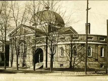 Postcard - Methodist Church, Wyandotte, Mich.