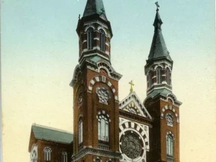 Postcard - St. Mary's Church, Detroit, Mich.