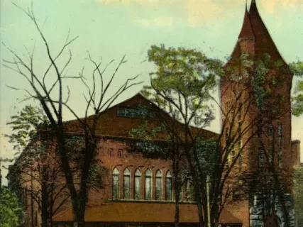 Postcard - Jefferson Ave., Presbyterian Church, Detroit, Mich.