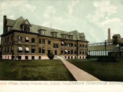 Postcard - General Offices, Solvay Process Co., Detroit, Mich.