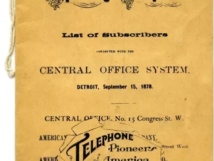 Directory, Telephone - The Speaking Telephone!
List of Subscribers connected with the Central Office System