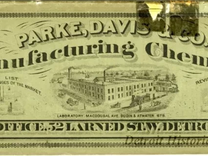 Catalog - Parke, Davis & Co. Manufacturing Chemists, Price List, Revised April 1st, 1876