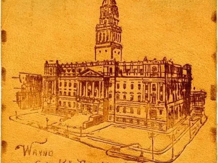 Postcard - Wayne County Building - Detroit - Mich. - Wayne County Building, Detroit, Mich.