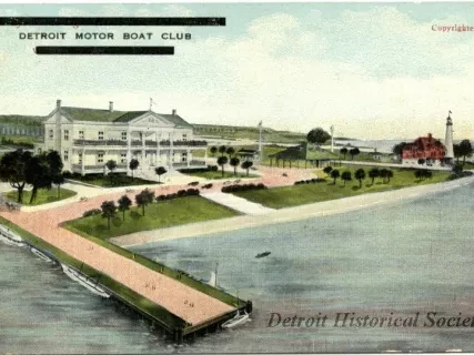 Postcard - Detroit Motor Boat Club - Detroit Motor Boat Club