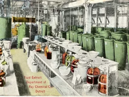 Postcard - Fluid Extract Department of Ray Chemical Co. Detroit