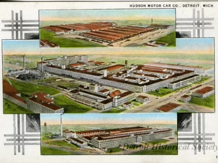 Postcard - Hudson Motor Car Co., Detroit, Mich.