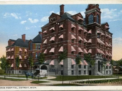 Postcard - Grace Hospital, Detroit, Mich.