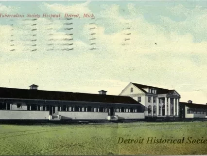 Postcard - Tuberculosis Society Hospital, Detroit, Mich.