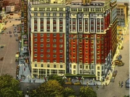 Postcard - Hotel Tuller, Detroit, Michigan