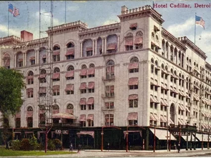 Postcard - Hotel Cadillac, Detroit, Mich.