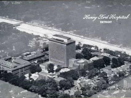Postcard - Henry Ford Hospital, Detroit