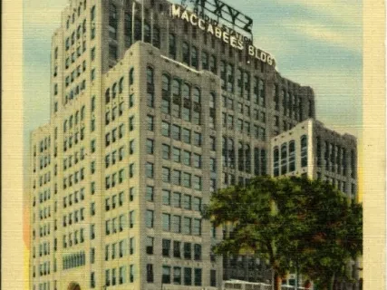 Postcard - Maccabee's Building, Detroit, Mich.