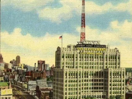Postcard - Maccabees Building, Detroit, Michigan.