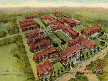 Postcard - Detroit General Hospital - Detroit General Hospital