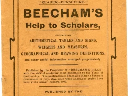 Booklet - Beecham's Help to Scholars