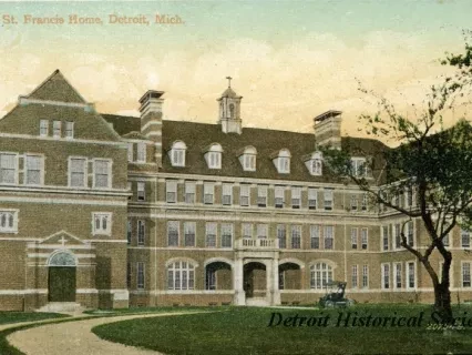 Postcard - St. Francis Home, Detroit, Mich.