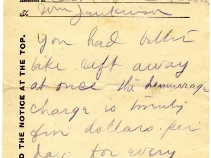 Telegram - The Western Union Telegraph Company