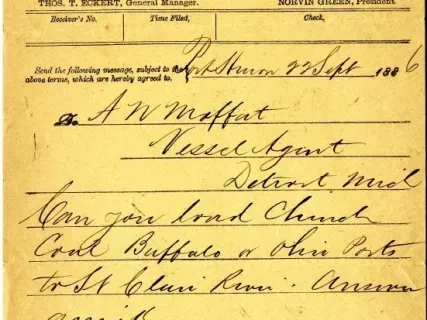 Telegram - The Western Union Telegraph Company