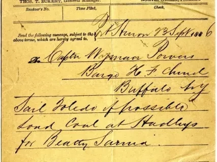 Telegram - The Western Union Telegraph Company