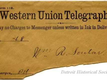 Envelope - Western Union Telegraph Company